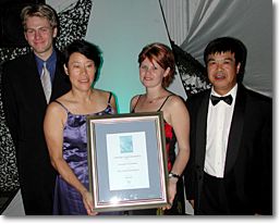Winners are grinners - the happy Graphically Speaking crew.
