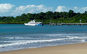 Great Barrier Reef & Dunk Island Cruises depart from Clump Point.